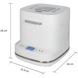 Unold Backmeister Bernd , Brotbackautomat weiß, 550 Watt, für Brote bis 1kg