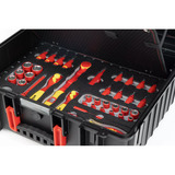 Wiha Werkzeugkoffer XL Mechatronic , Werkzeug-Set rot/gelb, 81-teilig, mit Koffer