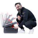 Wiha Werkzeugkoffer XL Mechatronic , Werkzeug-Set rot/gelb, 81-teilig, mit Koffer
