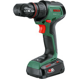Bosch Heimwerken & Garten Akku-Bohrschrauber AdvancedDrill 18V-80 QuickSnap + Zubehör grün/schwarz, 2x Li-Ionen Akku 2,5Ah, Koffer, POWER FOR ALL ALLIANCE