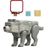 Mattel Minecraft Movie Wolf Actionfigur und Zubehör, Spielfigur Spielset mit 10 cm Figur