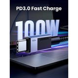 UGREEN 100W PD 3.0 USB-C auf USB-C Schnellladekabel schwarz, 3 Meter, PD 100 Watt