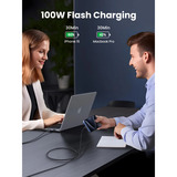 UGREEN 100W PD 3.0 USB-C auf USB-C Schnellladekabel schwarz, 3 Meter, PD 100 Watt