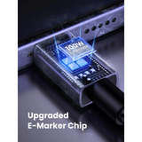 UGREEN 100W PD 3.0 USB-C auf USB-C Schnellladekabel schwarz, 3 Meter, PD 100 Watt