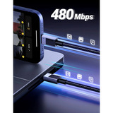 UGREEN 100W PD 3.0 USB-C auf USB-C Schnellladekabel schwarz, 3 Meter, PD 100 Watt