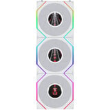 Lian Li UNI FAN TL LCD FLEX 120 Wireless, Gehäuselüfter weiß, Reverse, 3er Pack mit Controller, 124 mm