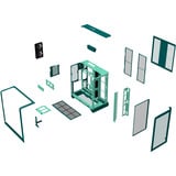 Thermaltake View 390 Air Transformative Teal, Tower-Gehäuse blaugrün, Tempered Glass