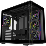 Cooler Master Elite 600 ARGB , Tower-Gehäuse schwarz, Tempered Glass x 2