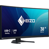 EIZO FlexScan EV3851X, LED-Monitor 95.3 cm (37.5 Zoll), schwarz, Curved, HDMI, DP, USB-C, USB-Hub