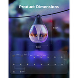 Govee Lichterketten für den Außenbereich mit transparenten Lampen 