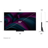 LG OLED83C5ELA.AEU evo TV, OLED-Fernseher 210 cm (83 Zoll), schwarz/grau, UltraHD/4K, Triple Tuner, HDR, 120Hz Panel