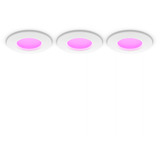 Philips Hue Hue White & Color Ambiance Slim Einbauleuchte 90 mm, LED-Leuchte weiß, 3er-Pack