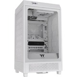 Thermaltake The Tower 200 Snow White, Tower-Gehäuse weiß, Tempered Glass