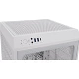 Thermaltake The Tower 200 Snow White, Tower-Gehäuse weiß, Tempered Glass