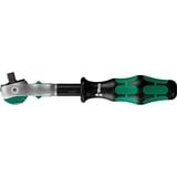 Wera 8100 SC 9 Zyklop Speed-Knarrensatz, zöllig, 28‑teilig, Werkzeug-Set schwarz/grün, 1/2", Speed-Knarre mit schwenkbarem Kopf