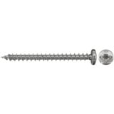 fischer Spanplattenschraube PowerFast 5,0x50 Halbrundkopf TX 50 Stück, mit Vollgewinde, Edelstahl A2