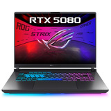 ASUS ROG Strix G16 (G615LW-S5024W), Gaming-Notebook grau/neon-grün, Intel® Core™ Ultra 9 275HX, NVIDIA GeForce RTX 5080, 32 GB DDR5, 1 TB (1 TB SSD), Windows 11 Home