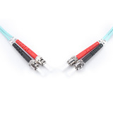 Digitus LWL Patchkabel, Duplex, ST > ST Stecker, Multimode OM3 türkis, 10 Meter