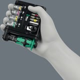 Wera Tool-Check Modular 1, Bit-Satz schwarz/grün, 21-teilig, inkl. 1/4" Bit-Ratsche