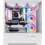 Sharkoon AK6 RGB    , Tower-Gehäuse weiß, Tempered Glass x 2