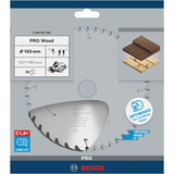Bosch Professional PRO Wood cordless Kreissägeblatt, Ø 165mm, 36Z Bohrung 20mm, für Akku-Handkreissägen