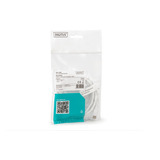 Digitus USB 2.0 Silikon-Anschlusskabel USB-A > USB-C weiß, 0,5 Meter, PD, Laden mit bis zu 60 Watt