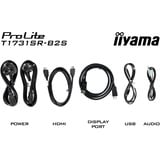 iiyama ProLite T1731SR-B2S, LED-Monitor 43 cm (17 Zoll), schwarz (matt), SXGA, TN, Touchscreen, HDMI, DP, VGA
