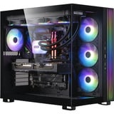 ALTERNATE Gaming-PC Window Edition • RTX 5080 • AMD Ryzen™ 7 9800X3D • 32 GB RAM schwarz/transparent, Windows 11 Home