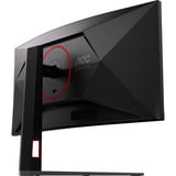 AOC AGON CU34G4CA, Gaming-Monitor 86.4 cm (34 Zoll), schwarz, WQHD, Fast-VA, Curved, USB-Hub, KVM, 180Hz Panel