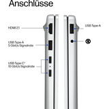 HP OmniBook 3 16-bu0055ngx, Notebook silber, Intel® Core™ Ultra 5 225U, Intel® Graphics, 24 GB DDR5, 512 GB (512 GB SSD), Windows 11 Home