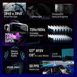 Pimax Crystal Super 50PPD, VR-Brille schwarz