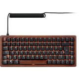 Sharkoon SKILLER SGK50 S3 Wood PBT, Gaming-Tastatur holz/schwarz, DE-Layout, Gateron G Pro 3.0 Yellow