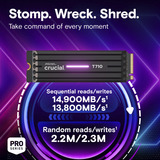 Crucial T710 1 TB, SSD PCIe 5.0 x4, NVMe 2.0, M.2 2280, mit Kühlkörper