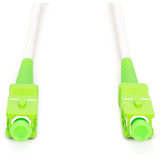 Digitus Glasfaser-Simplex-Patchkabel, stahlarmiert, Singlemode, SC/APC > SC/APC weiß, 20 Meter