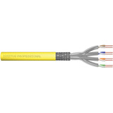 Digitus Professional Cat.7a S/FTP Verlegekabel simplex, Cca gelb, 1.000 Meter Trommel