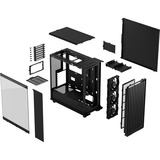 Fractal Design North Momentum Edition, Tower-Gehäuse schwarz/holz, Tempered Glass