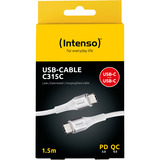 Intenso USB Kabel C315C weiß, USB-C auf USB-C