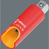 Wera 781 VDE A/B - 1/4"-Verbindungsteil, Steckschlüssel- Adapter rot, von 1/4"-Innenvierkant auf 3/8"-Außenvierkant