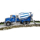 bruder 02814 MACK Granite Betonmisch-LKW, Modellfahrzeug blau/weiß