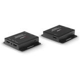 Lindy HDMI 4K30 Extender, HDMI Verlängerung schwarz, 70m, Cat.6, mit Power over Cable und Loop Out