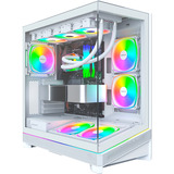 Montech SKY 3 , Tower-Gehäuse weiß, Panorama-Glasfront