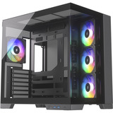 Silentware View A-RGB , Tower-Gehäuse schwarz, Tempered Glass x2