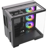 Silentware View A-RGB , Tower-Gehäuse schwarz, Tempered Glass x2
