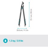 GARDENA Astschere EnergyCut Pro L Amboss grau/türkis, 75cm