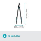 GARDENA Astschere EnergyCut Pro L Amboss grau/türkis, 75cm