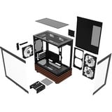 Thermaltake View 170 WS ARGB Black, Tower-Gehäuse schwarz/holz, Tempered Glass x 2, Holz-Struktur