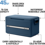 Coleman Snap'N Go 45QT, Kühlbox blau