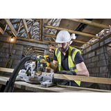 DEWALT Paneelsäge DWS774, 216 mm, Kapp- und Gehrungssäge gelb/schwarz, 1.400 Watt, XPS-Schnittlinienanzeige