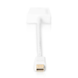 Digitus Mini DisplayPort auf HDMI Adapter / Konverter weiß, 4K, HDMI 2.0, DP 1.2, DP++ Dual-Mode