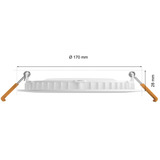 Philips Hue White & Color Ambiance Slim Einbauleuchte 170 mm, LED-Leuchte weiß